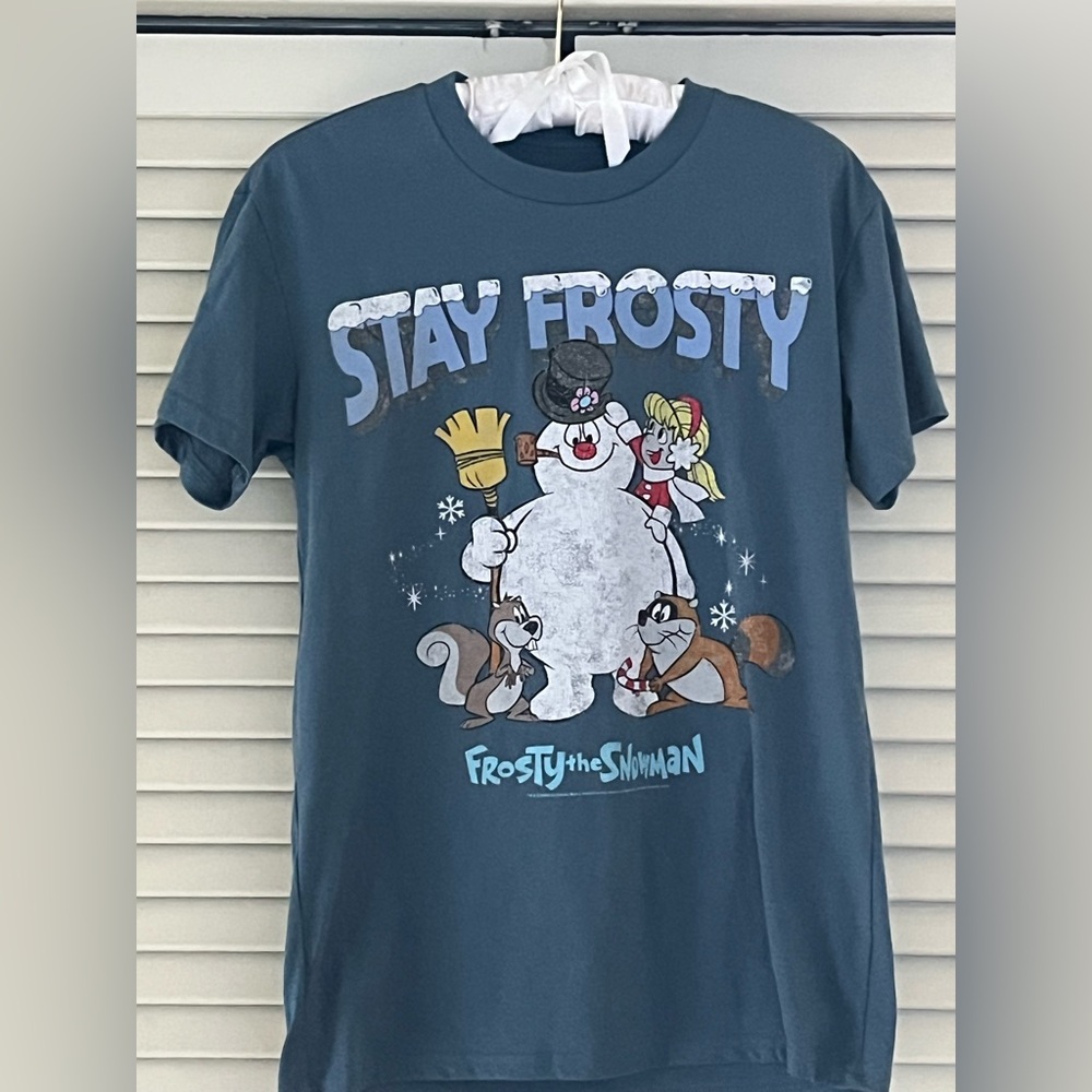 Frosty the Snowman Women’s  T-Shirt - Blue ☃️